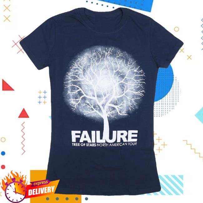 Hello Merch Failure North America Tour Tree Of Stars Women's Navy T-Shirt, Hoodie, Tank Top, Sweater And Long Sleeve T-Shirt