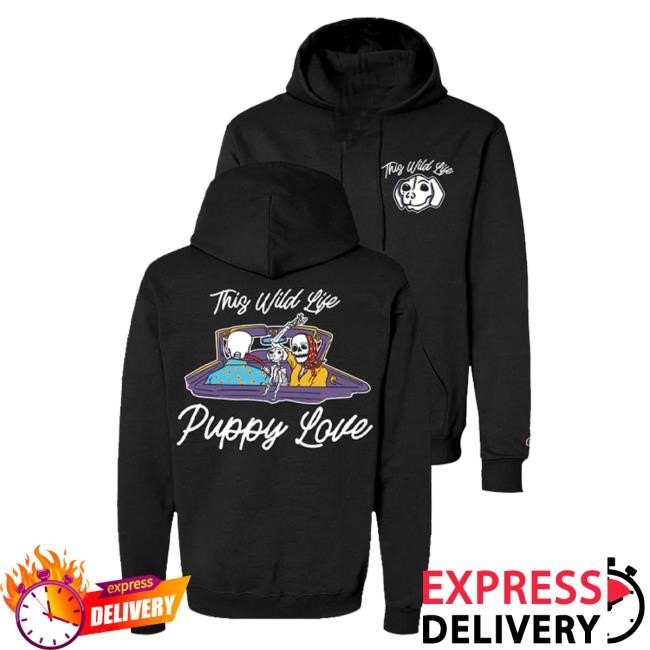 This Wild Life Band Merch Puppy Love Hoodie (Black) Crewneck Sweatshirt