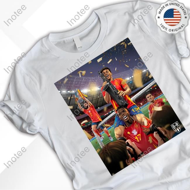 Bleacher Report Football Spain Win Euro 2024 Hooded Sweatshirt