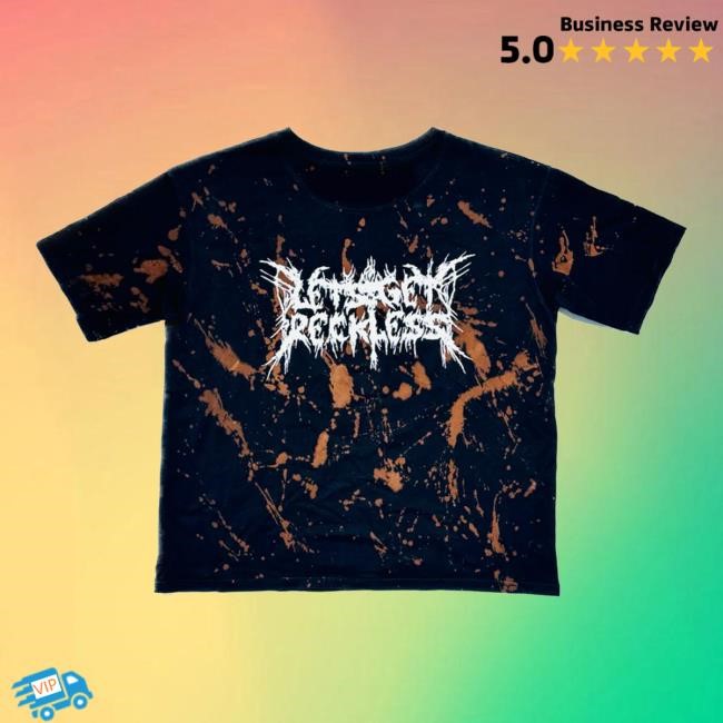 Tyfrapparel Store Sullivan King Lets Get Reckless Bleach Zip Up Hooded Sweatshirt