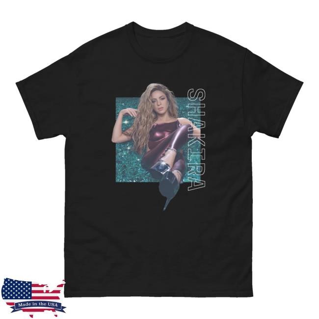 Shakira Merch Store Emerald T-Shirt - Black T-Shirt