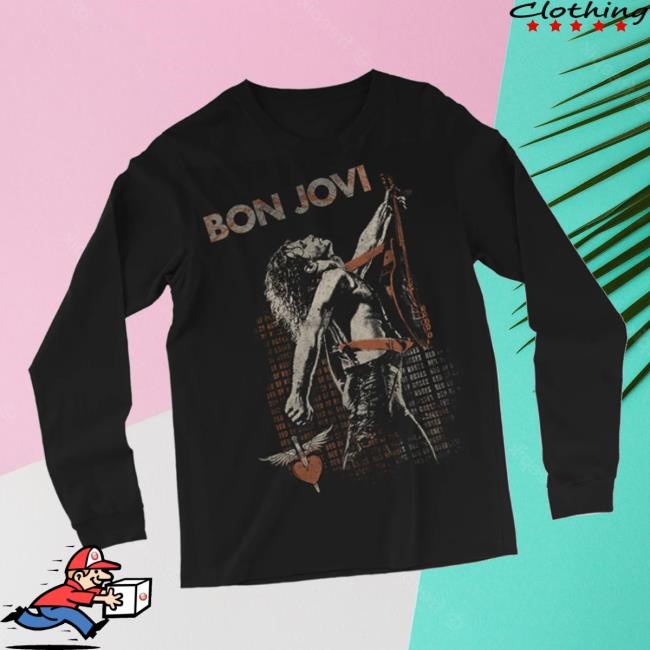 Trending Bon Jovi Merch Bed Of Roses Long Sleeve Funny Shirt