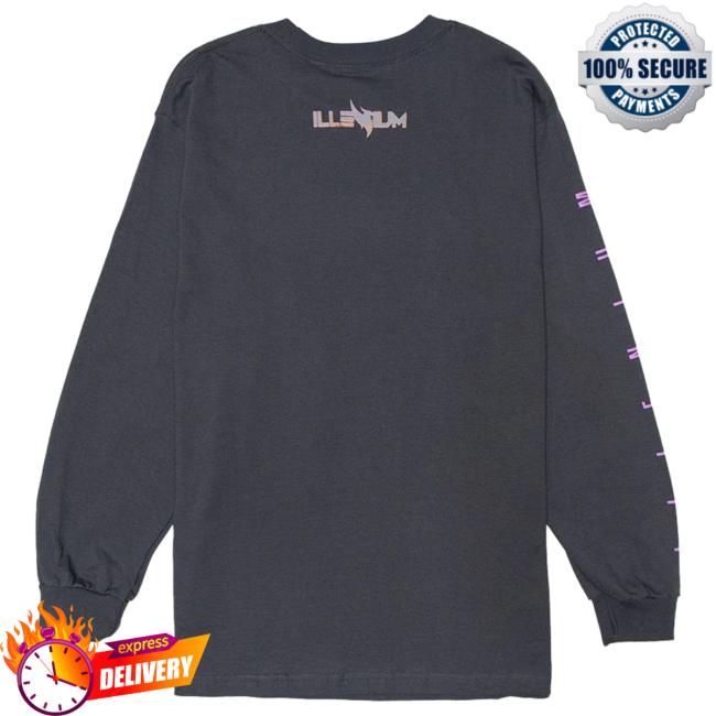 Official Illenium Merch Store Black Friday 21' Long Sleeve Tee Coal Illenium Shop