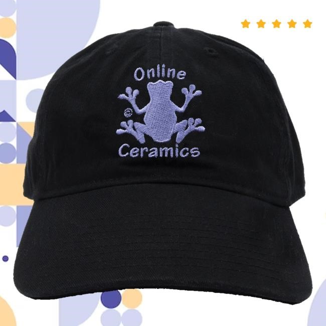 Limited Online Ceramics Merch Store Frog Logo Black hat