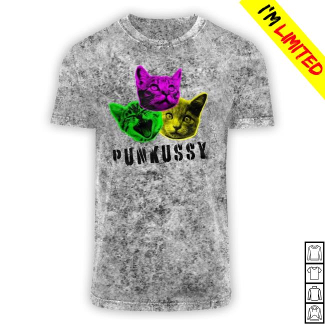 FrazeTees Punkussy Acid Washed Tee Shirt