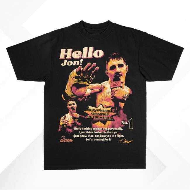 Official Dosbrak Merch Hello Jon Tom Aspinall Sweatshirt