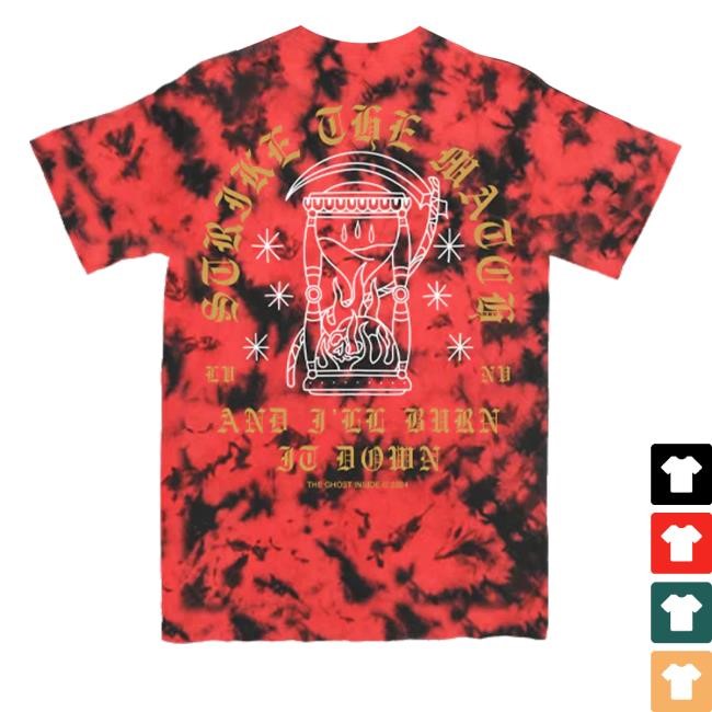 The Ghost Inside Burn It Down Tie Dye Crewneck Sweatshirt