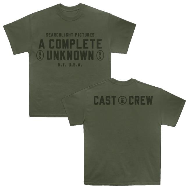 Searchlight Pictures Store A Complete Unknown Cast & Crew Shirts