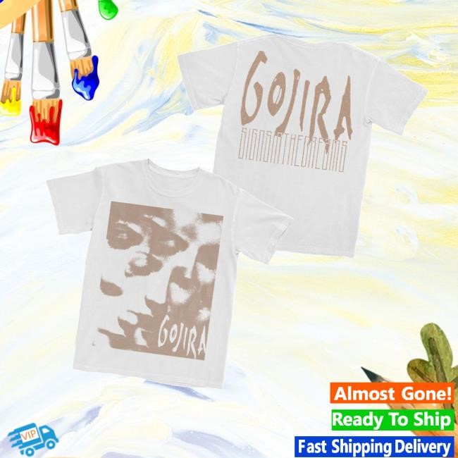 Gojira Merch White Bannon Shirt