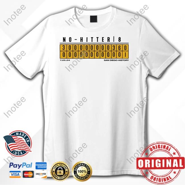 No-Hitter July 25, 2024 Boxscore Hoodie