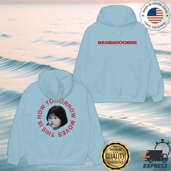 Official Beabadoobee Merch This Is How Tomorrow Moves Blue Hoodie Sweatshirt