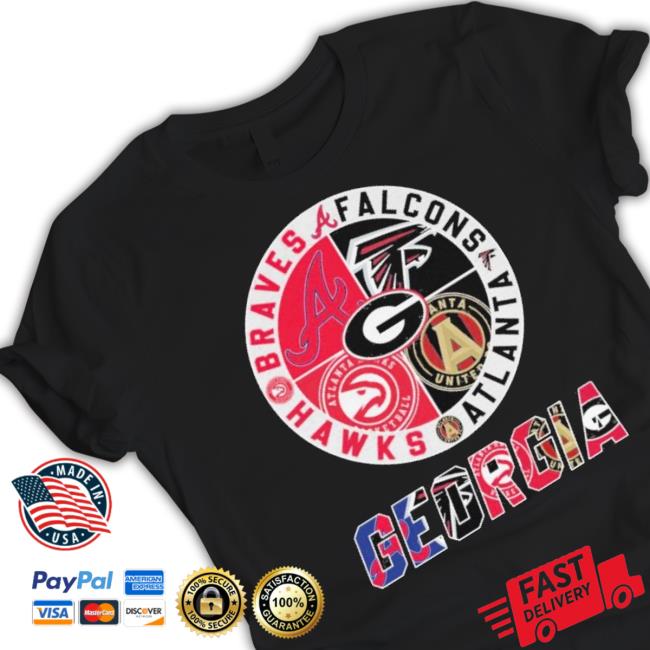 Georgia Atlanta Braves Falcons Hawks Shirts