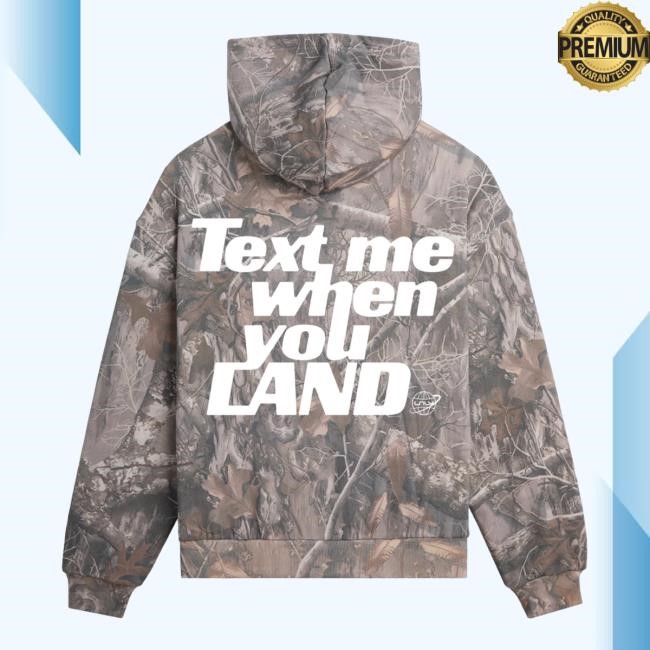 Lonely Ghost Merch Shop Store Official Text Me When You Land Best Heavyweight Hoodie Sweatshirt