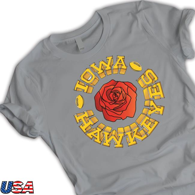 Iowa Hawkeyes Vintage Roses Circle Long Sleeve