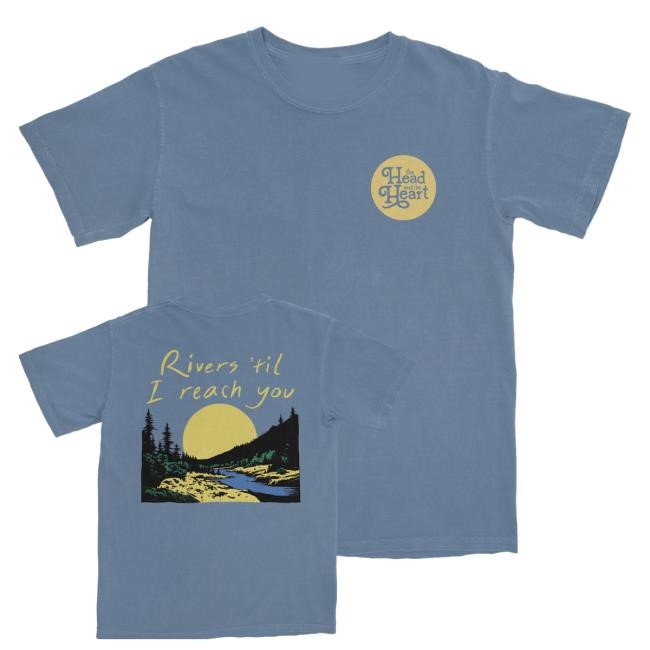 The Head And The Heart Thath Blue Rivers Long Sleeve Shirt