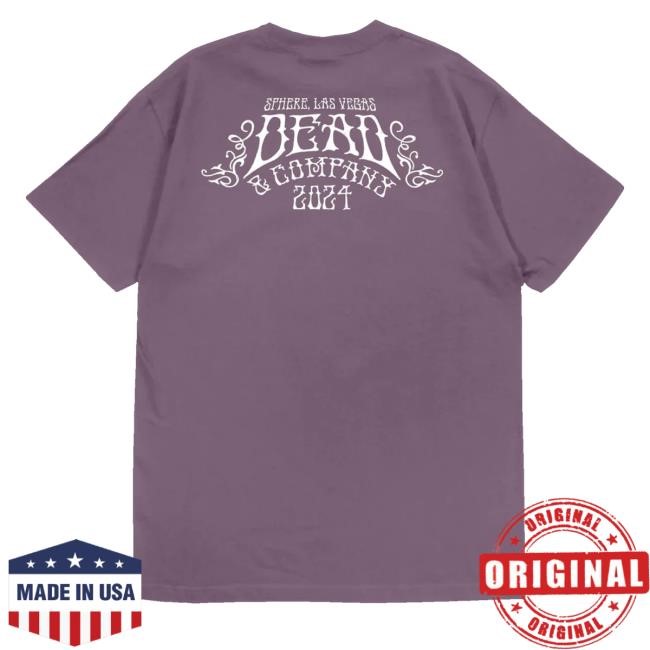 Deadandco Merch Store Dead & Company Floral Sphere Las Vegas Tee Shirt