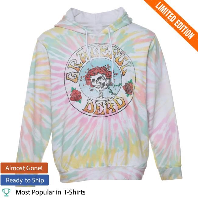 Beyond Retro Merch Multi-Color Grateful Dead Tie-Dye Long Sleeve T Shirt