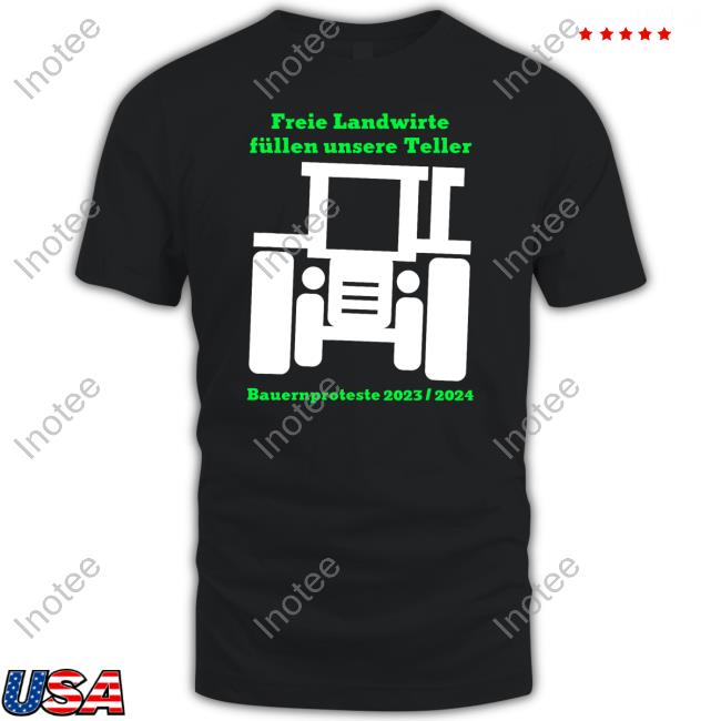 Freie Landwirte Fullen Unsere Teller Tee Shirt