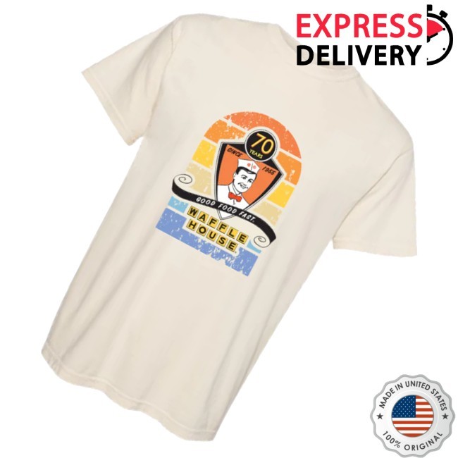 Trending Waffle House Store Merch Waffle House 70Th Anniversary Crewneck Sweatshirt