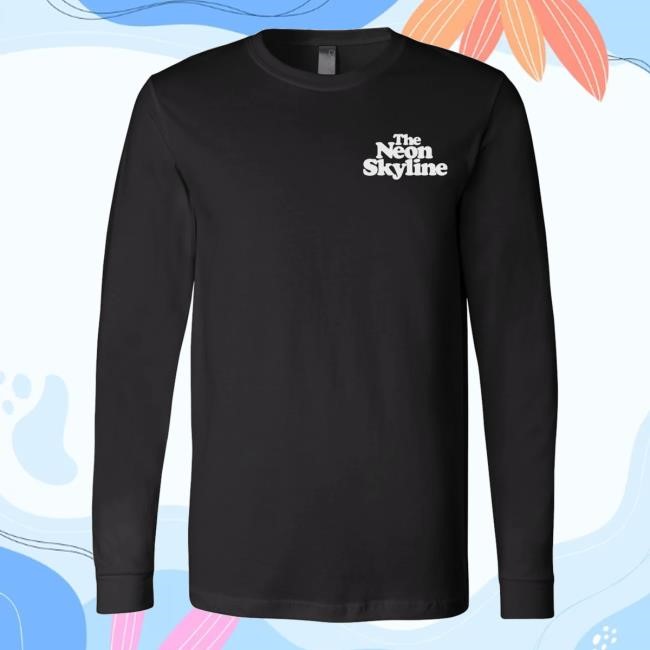 Ambientinks Store Andy Shauf Neon Skyline Hooded Sweatshirt