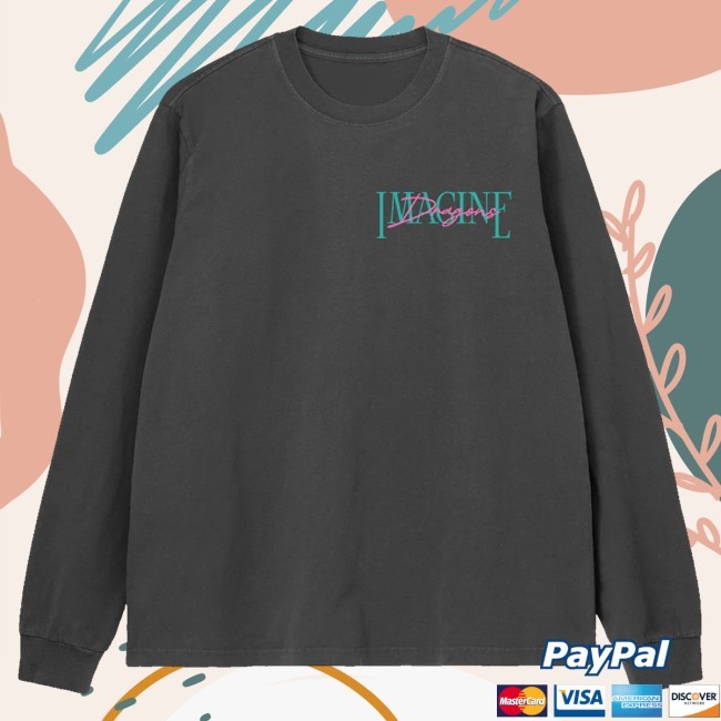 Official Imagine Dragons Merch Script Logo Crewneck