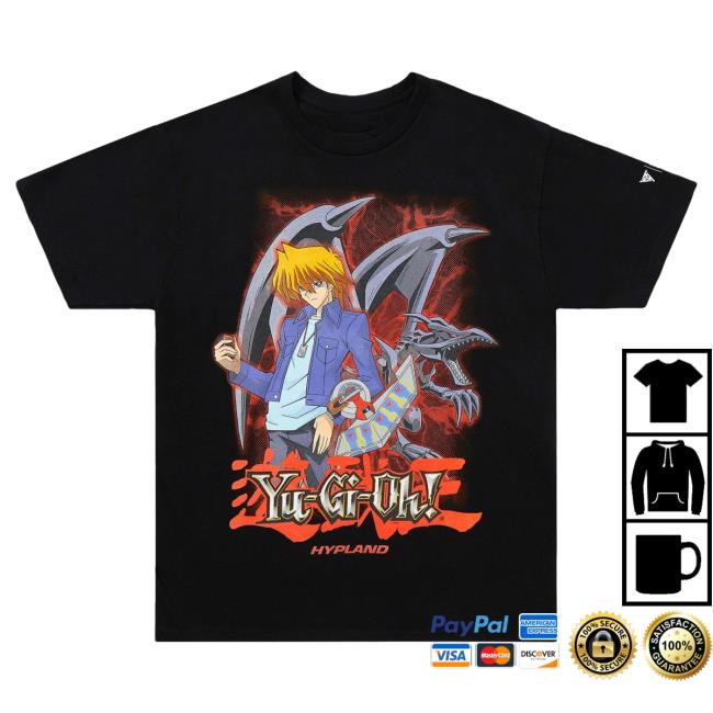 Official Hypland Clothing Merch Store Hypland Yugioh Joey Red Eyes T-Shirt (Black)