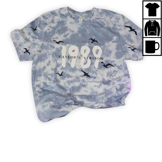 Official Taylor Swift 1989 Taylor’s Version Tie Dye Tee Shirt