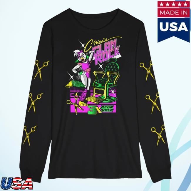 Five Nights At Freddy's Merch Store Chica's Glam Rock Crewneck Sweatshirt