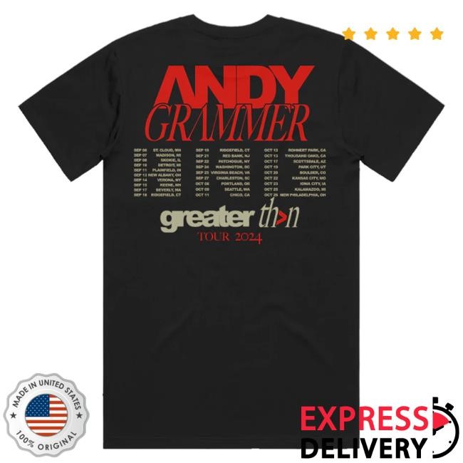 Andy Grammer Official Store Greater Than Photo Tour Hoodie Sweatshirt