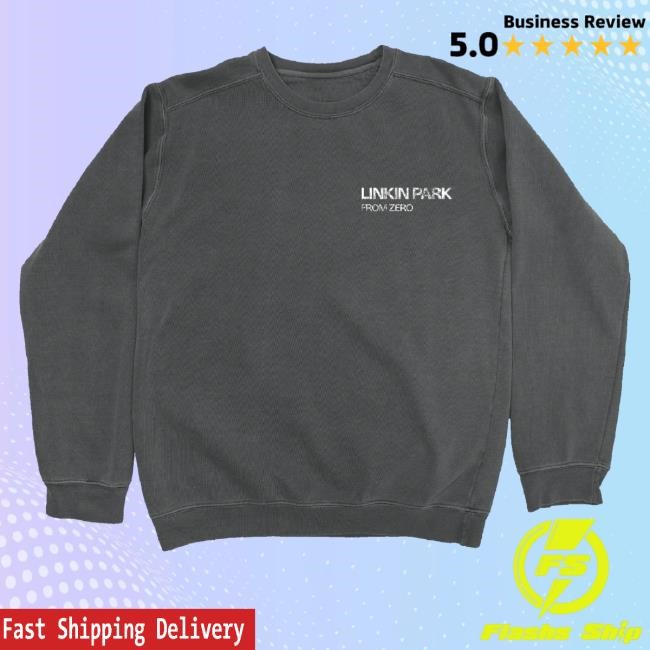 Trending Linkin Park Merch From Zero Distressed Logo Washed Graphite Shirt