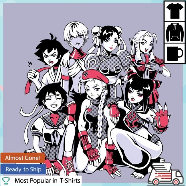 Official Fangamer Merch Store Shop Women Of Street Fighter Tee