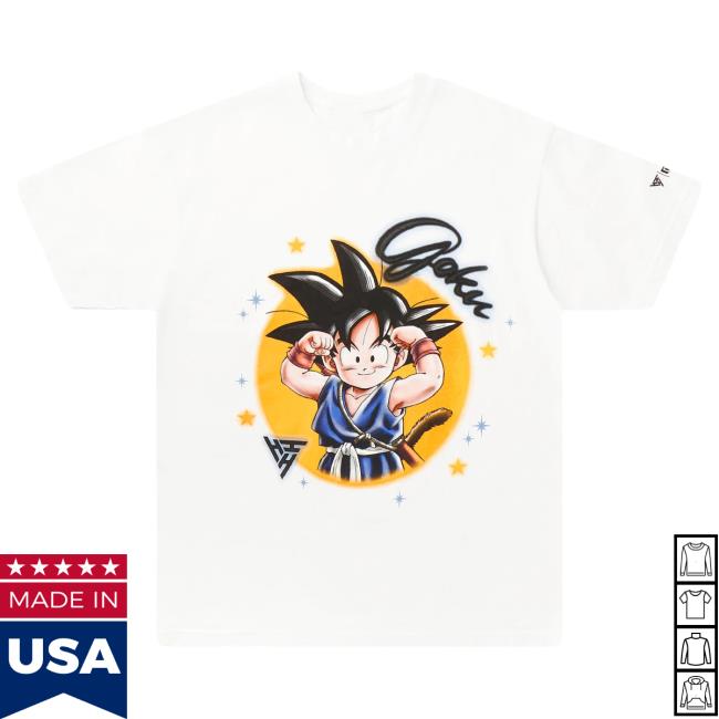 Official Hypland Clothing Merch Store Hypland Db Goku Flex Airbrush Hot Shirt (White)