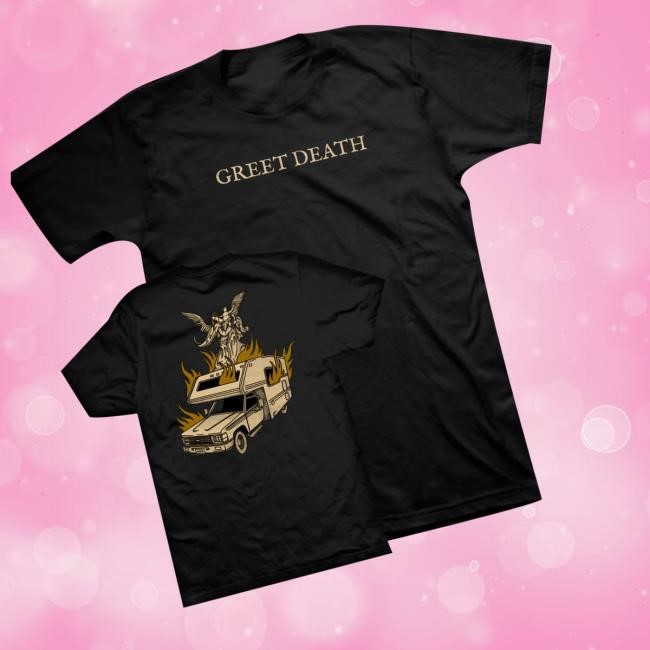 Official Greet Death Merch Shop Store Greet Death Camper Hoodie