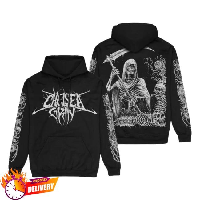 Trending Chelsea Grin Band Merch Chelsea Grin Reaper Crewneck Sweatshirt