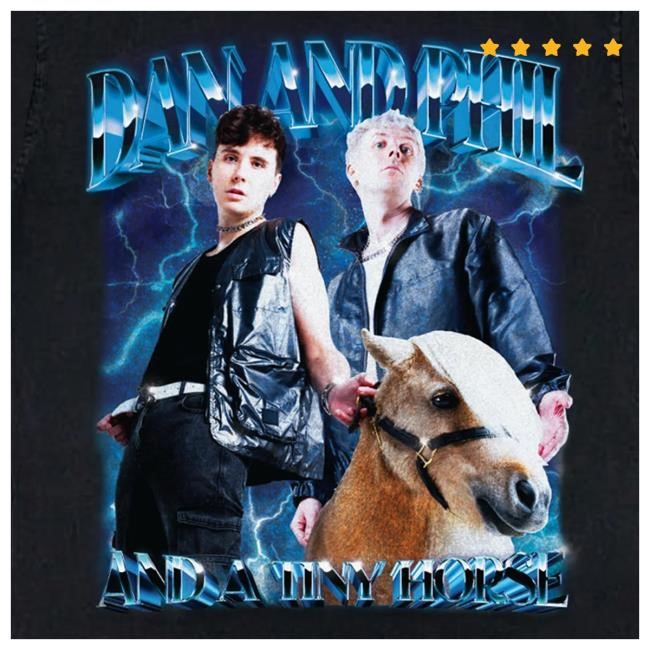 Dan & Phil And A Tiny Horse Metal Shirts