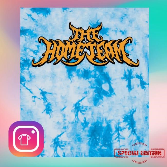 The Home Team Merch Tie Dye Metal Logo Blue