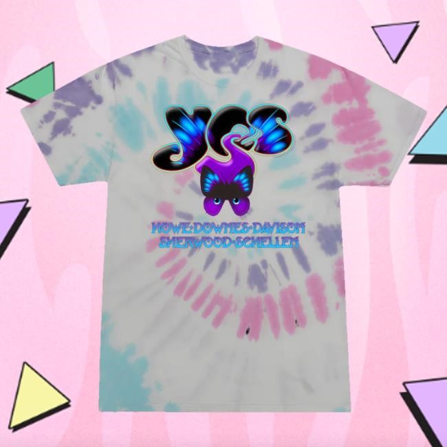 Yes Official Store Monarch 2024 Tour Tie-Dye T-Shirt, Hoodie, Tank Top, Sweater And Long Sleeve T-Shirt