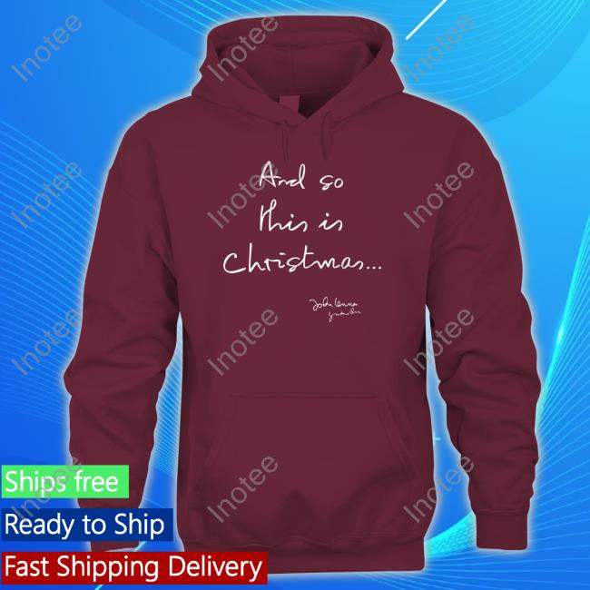 Official Johnlennon Store Merch And So This Is Christmas John Lennon T-Shirt