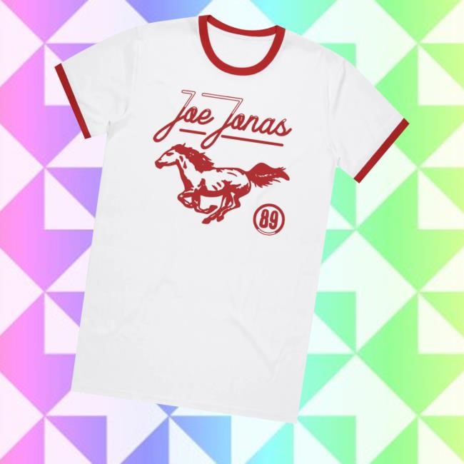 Joe Jonas Merch Store Mustang 89 Ringer Crewneck Sweatshirt