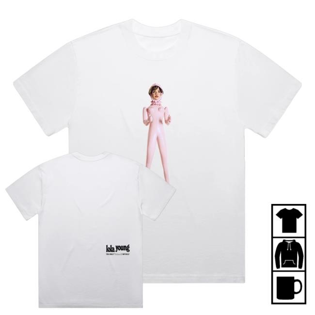 Official Island Records Merch Shop Store Lola Young White Doll Hoodie