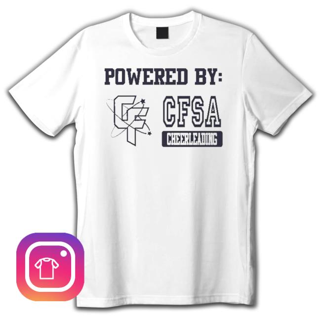 Powered By Cfsa Cheerleading New Shirt