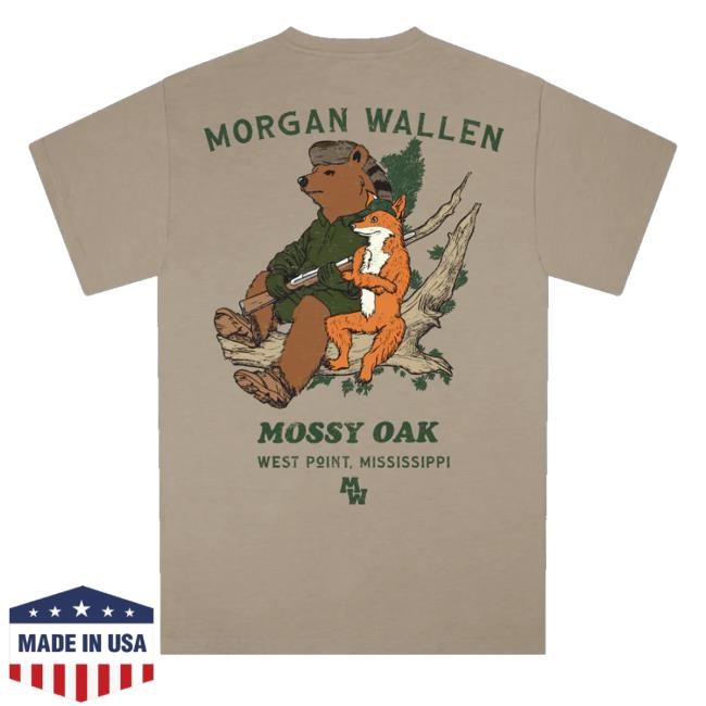 Official Norris Bear X Mossy Oak Fox Crewneck Sweatshirt Morgan Wallen Official Merch Store