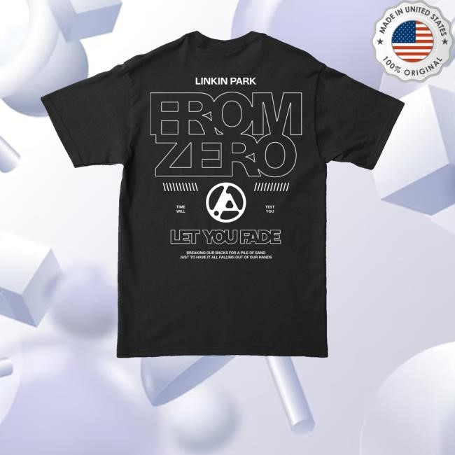 Linkin Park Merch Store Shop Fz Let You Fade Black T-Shirt