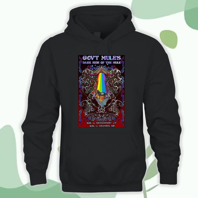 Official Gov’T Mule Dark Side Of The Mule 2023 Aug 15 Bridgeport, Ct And Aug 17 Gilford, Nh Poster New Shirt