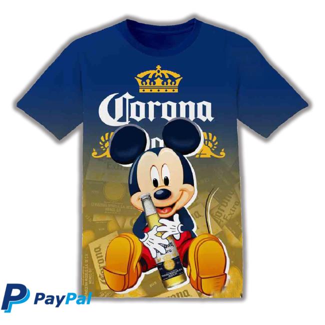 Corona Disney Mickey 3D T-Shirt ,All Over 3D Printed Shirt