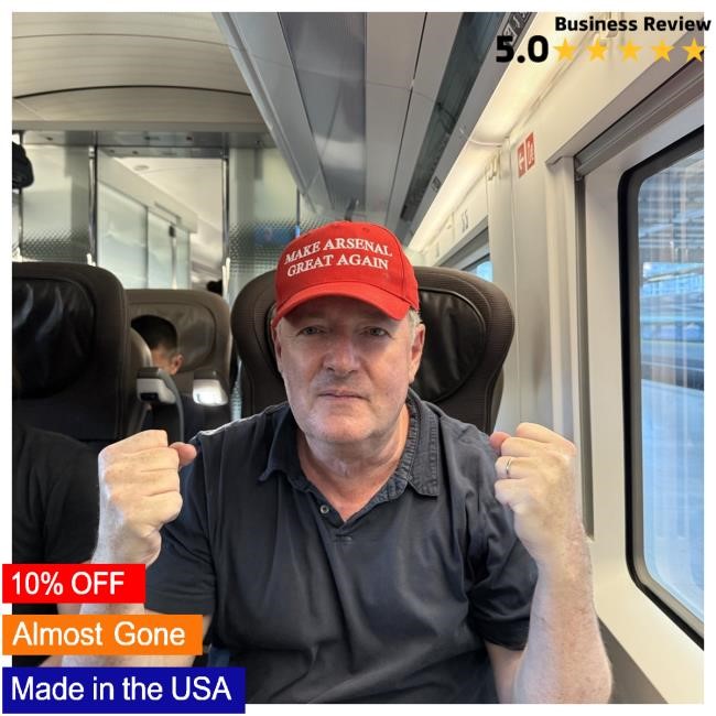 Piers Morgan Wears Make Arsenal Great Again Bucket Hat