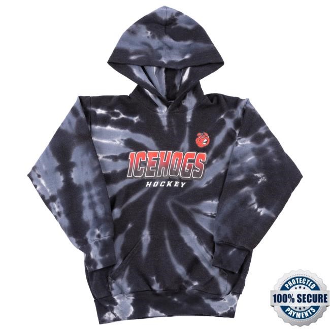 Cbh Shop Merch Rockford Icehogs Youth Tie Dye Hoodie