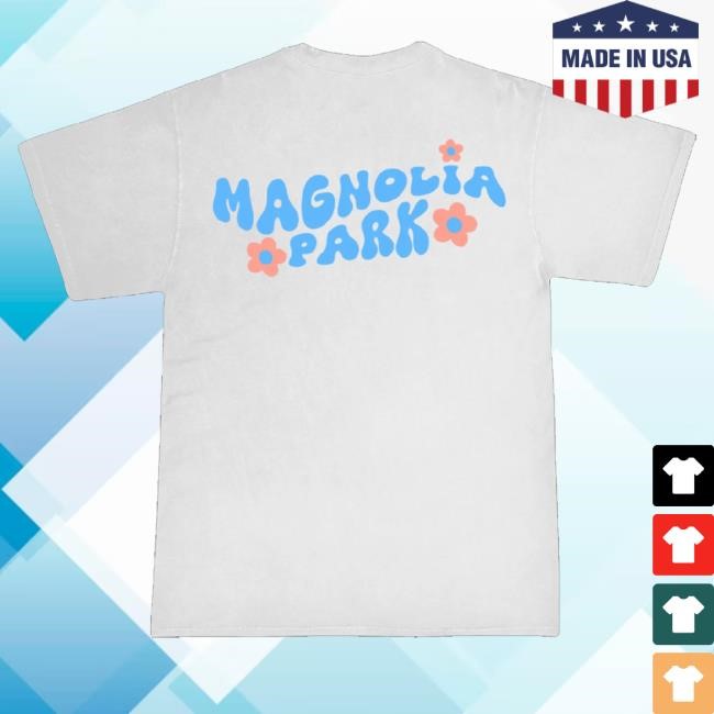 Magnolia Park Merch Breakdown Flower Tee Shirt (White)