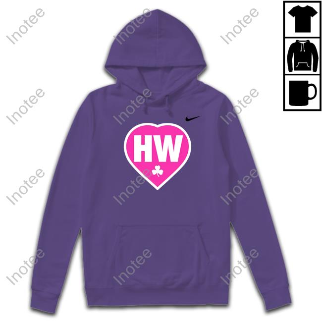 Celtics Hw Move4heather Hooded Sweatshirt Jaylen Brown Wearing Celtics Hw Move4heather Sweatshirt