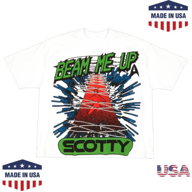 Official Kid Cudi Merch Beam Me Up Scotty T-Shirt